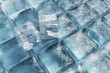 Blue ice cubes background. 3d illustration.