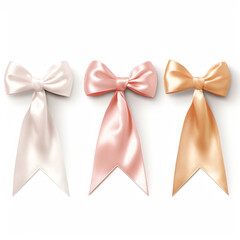 Wall Mural - Striking ribbon on white background for breast cancer awareness