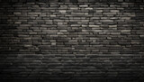 Fototapeta Nowy Jork - Dark colored brick wall texture and background design.