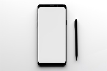 Phone mockup template. Smartphone with blank screen mockup template for product display or advertisement