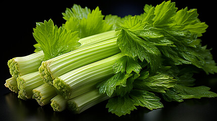 Wall Mural - bunch of celery UHD wallpaper Stock Photographic Image 