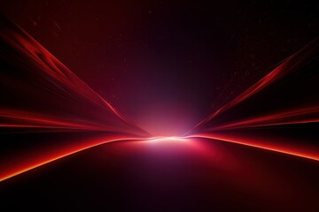 Wall Mural - space and glowing red nebula background. ai generated.
