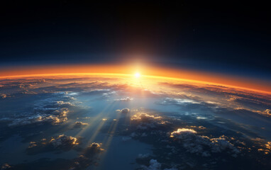 Aerial shot of sun rise over earth. Golden hour concept.Aerial shot of sun rise over earth. Golden hour concept.Aerial shot of sun rise over earth. Golden hour concept.