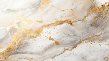 Wall Mural - White gold marble texture pattern background with high resolution design