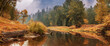 canvas print picture - Autumn in Yosemite