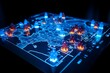 © Theodore Miller/Wirestock Creators - AI generated illustration of an illuminated electronic gaming board with illuminated pieces