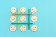 © tomertu - Top view image of pencils with of happy and sad face. concept of happiness emotion and satisfaction