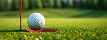 Golf Ball Falling Into Hole Generative AI