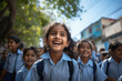 © PRASANNAPIX - Indian little school children group smiling