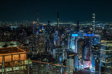 Wall Mural - New Yorlk city from the top at night