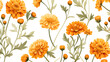 seamless background with yellow flowers
