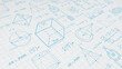 © Aliaksandr - School background in physics and mathematics .Formulas and drawings. Scientific research. illustration.