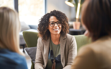 A female counselor demonstrating empathy during a breakthrough session with a client, highlighting the importance of mental health support and therapeutic communication