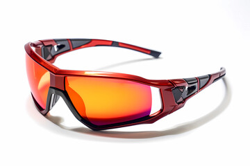 Sport Wrap Sunglasses - Sporty sunglasses with a wrap-around design, providing optimal coverage and protection (Generative AI)