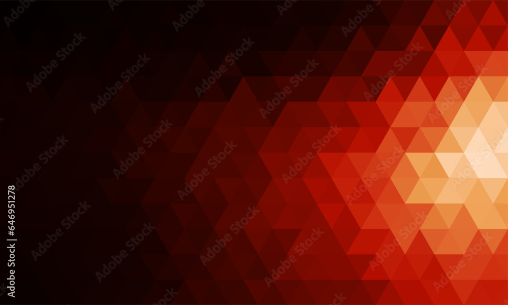 Triangle Low Poly Gradient Background with composition of Yellow Orange ...