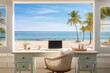 Seaside Serenity Beach Home Office
