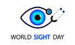 Sight day world WSD eye and phonendoscope,