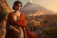 Ancient Greek Woman. Generate Ai
