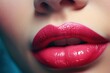 Kissable Beautiful female lips. Generate Ai
