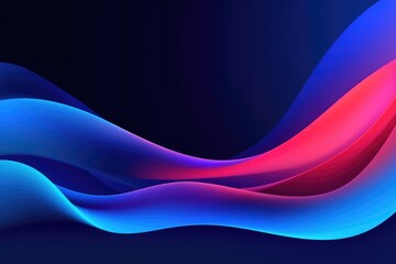 Sticker - Blue Curve Technology Background