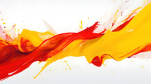 Abstract Color Splashes - Red, Yellow, White