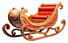 Sleigh Isolated On Transparent Background
