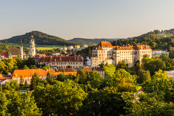 Wall Mural - View of Cesky Krumlov town and castle, Czech Republic