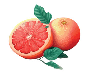 Poster - Juicy citrus fruits, ripe and fresh, healthy eating