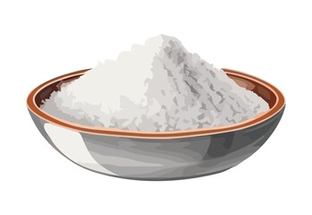 Poster - Healthy meal Basmati rice, organic seasoning, rock salt
