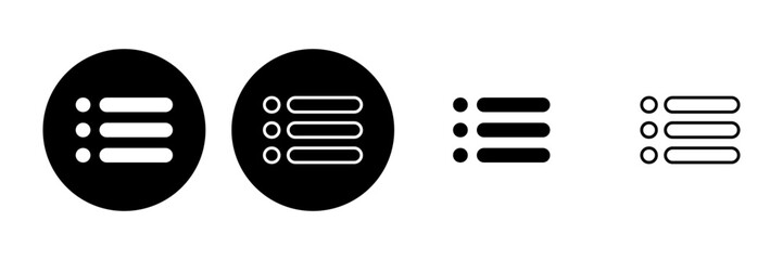 Menu Icon set. web menu icon. hamburger menu symbol