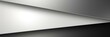 © yj - Black white silver light gray abstract background for design. Geometric Lines, 3d effect. Gradient. Matte, metallic. Web banner. Wide. Panoramic. Template. generative AI