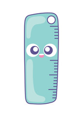 Sticker - kawaii school supply ruler