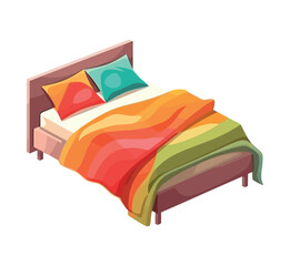 Wall Mural - Comfortable bedding and pillows for a cozy night