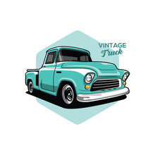 Classic Car Vector Illustration Of A Car Truck Vector Classic Truck