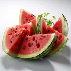 Poster - Fresh ripe red watermelon fruit