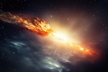 Wall Mural - comet space background