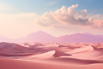 Canvas Print - Pink desert