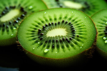 Wall Mural - Close-up, Kiwi slices