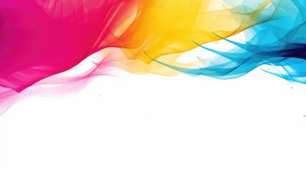 Wall Mural - bright colorful swirling design. modern art waves. splashes of paint and smoke in rainbow color back