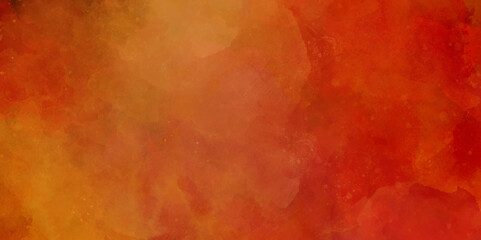 Wall Mural - Red and yellow texture vintage retro grunge concerete wall backdrop background. ornage rough smooth paint pattern texture.