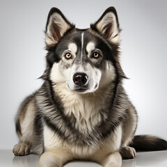 Wall Mural - Cute Siberian Husky Dog