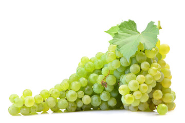 Poster - Grapes on a white background