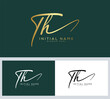© iDesigner - TH T H initial Signature logo