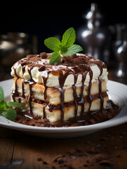 tiramisu cream with chocolate