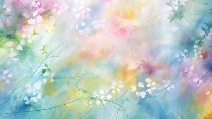 Wall Mural - PPT abstract background, Artistic and Creative, Watercolor and Brush Strokes texture, Dreamy and Whimsical, simple background and design. generative AI