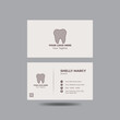  Dental Dentist Business Card or visiting card design print template with front and back view for dentistry clinic or dentist therapist medical center. 