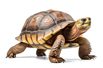 Wall Mural - Galapagos Tortoise on isolated transparent background