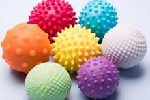 Sensory Balls For Kids, Textured Plastic Multi Ball Set For Babies And Toddlers, Colorful Soft Squeezy Sensory Toys To Enhance Cognitive And Physical Processes Of, Generative AI