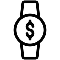 Poster - time is money icon