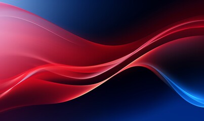 Wall Mural - abstract red wave background